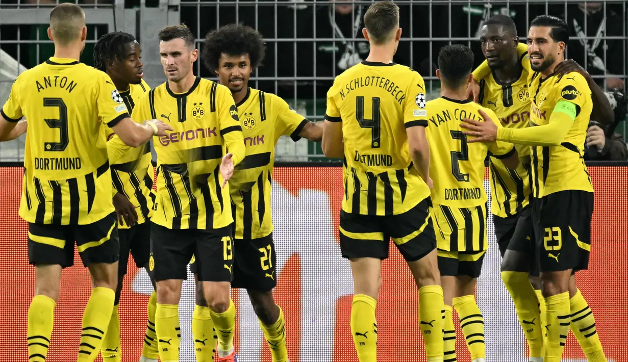 Borussia Dortmund Puncaki Klasemen Sementara Liga Champions 2024