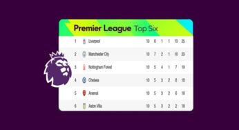 Club Besar yang Berada di Top 6 Klasemen Premier League Saat Ini