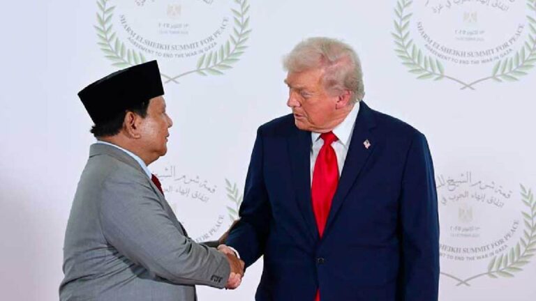 Mikrofon Bocor, Prabowo Minta Bertemu Eric Trump di KTT Gaza