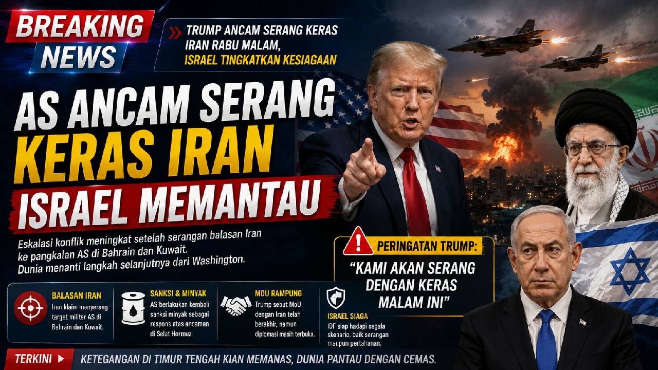 AS Ancam Serangan Besar ke Iran, Israel Tingkatkan Kesiagaan Hadapi Eskalasi Konflik