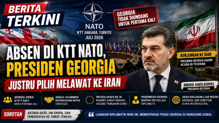 Absen dari KTT NATO, Langkah Presiden Georgia ke Iran Picu Sorotan Dunia