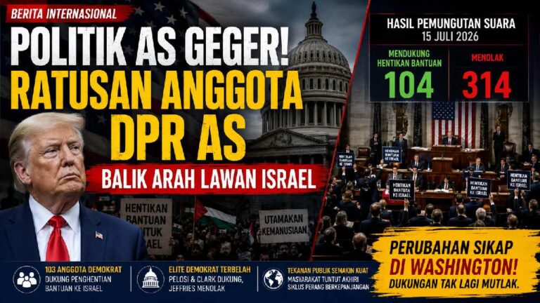 Politik Amerika Berubah, Ratusan Anggota DPR AS Mulai Menentang Bantuan untuk Israel