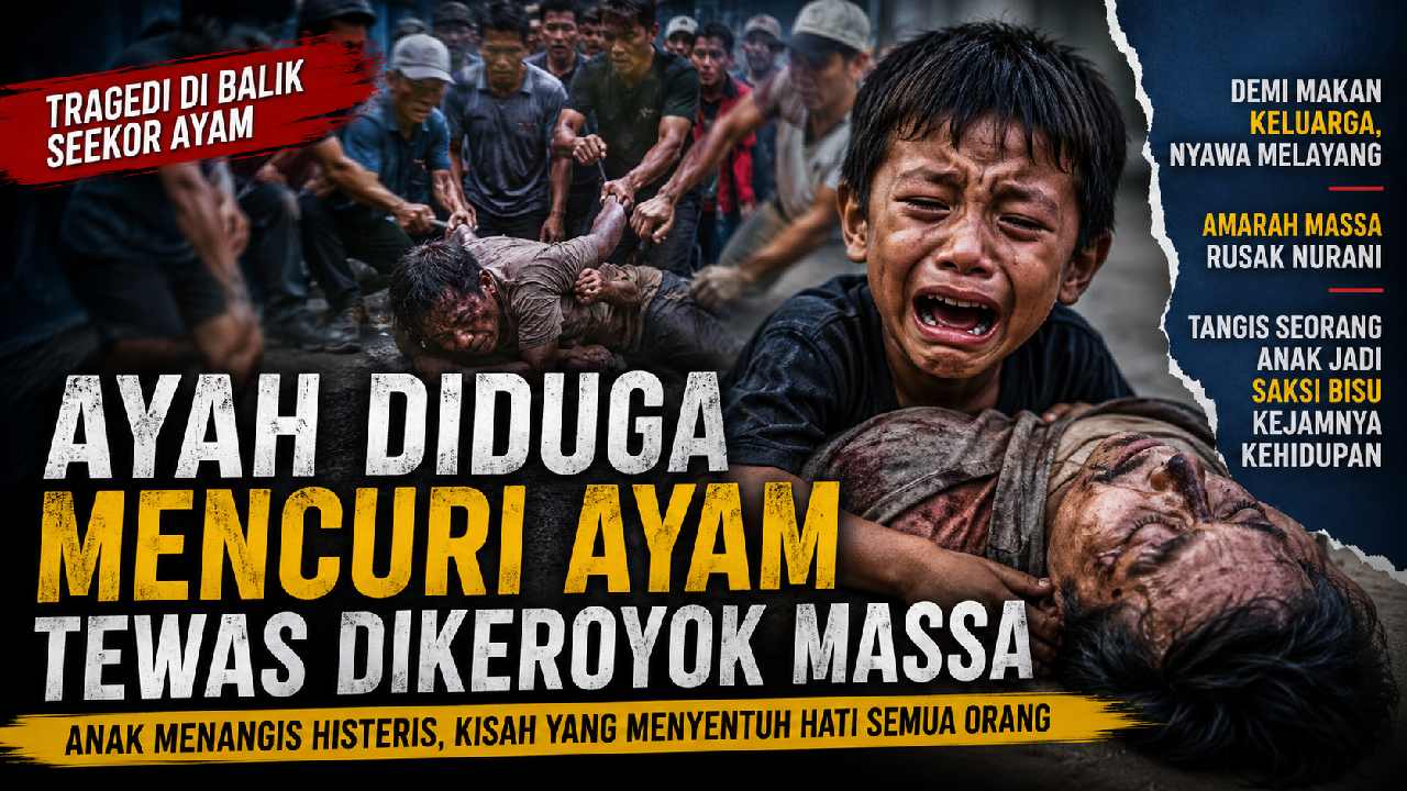 Seorang Ayah Mencuri Ayam Demi Anak Kelaparan, Tragedi yang Berakhir dengan Duka Mendalam