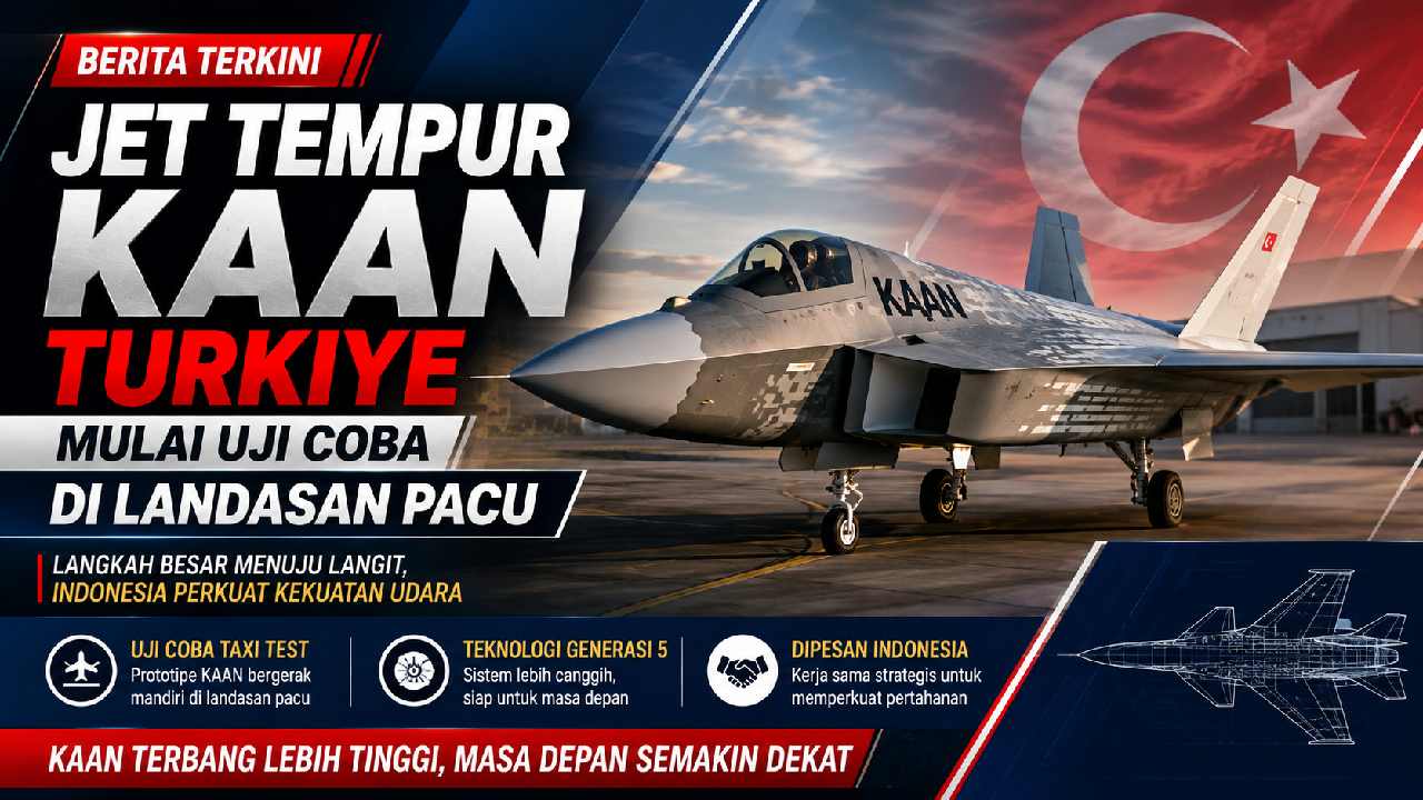 Jet Tempur KAAN Turkiye Mulai Uji Coba di Landasan Pacu, Indonesia Semakin Dekat Menjadi Pengguna Perdana