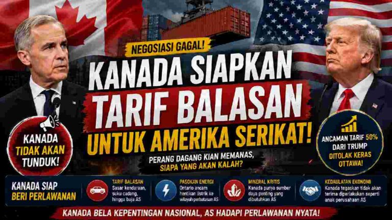 Kanada Siapkan Tarif Balasan untuk AS, Perang Dagang Memasuki Babak Baru