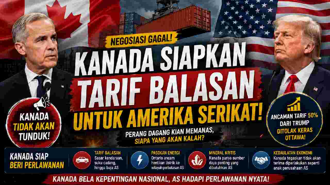 Kanada Siapkan Tarif Balasan untuk AS, Perang Dagang Memasuki Babak Baru