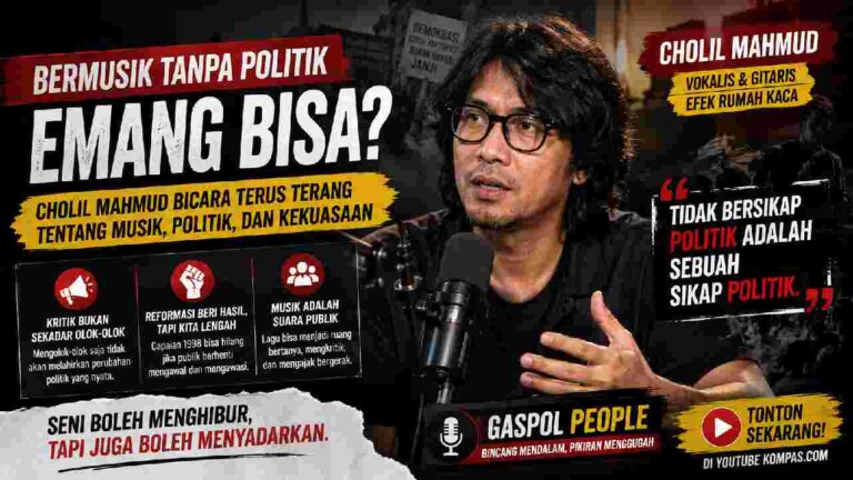 Musik, Politik, dan Suara Publik: Cholil Mahmud Bicara Tanpa Basa-Basi