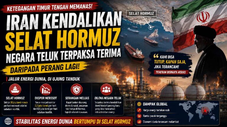 Negara Teluk Hadapi Dilema Hormuz, Kendali Iran Dinilai Lebih Baik daripada Perang Baru
