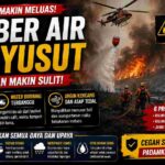 Sumber Air Menyusut, Pemadaman Karhutla Hadapi Tantangan Semakin Berat