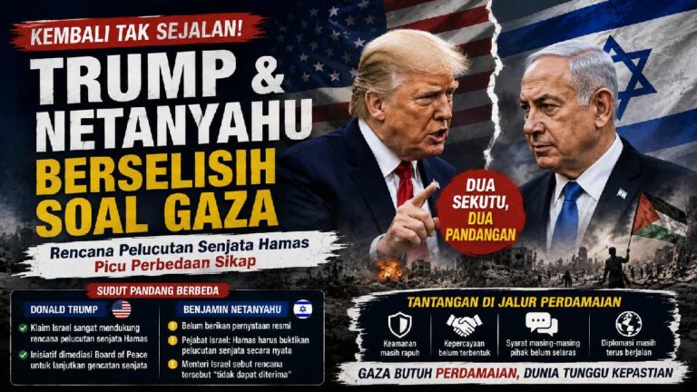 Trump dan Netanyahu Kembali Berbeda Sikap, Kini Berselisih soal Rencana Pelucutan Senjata Hamas di Gaza