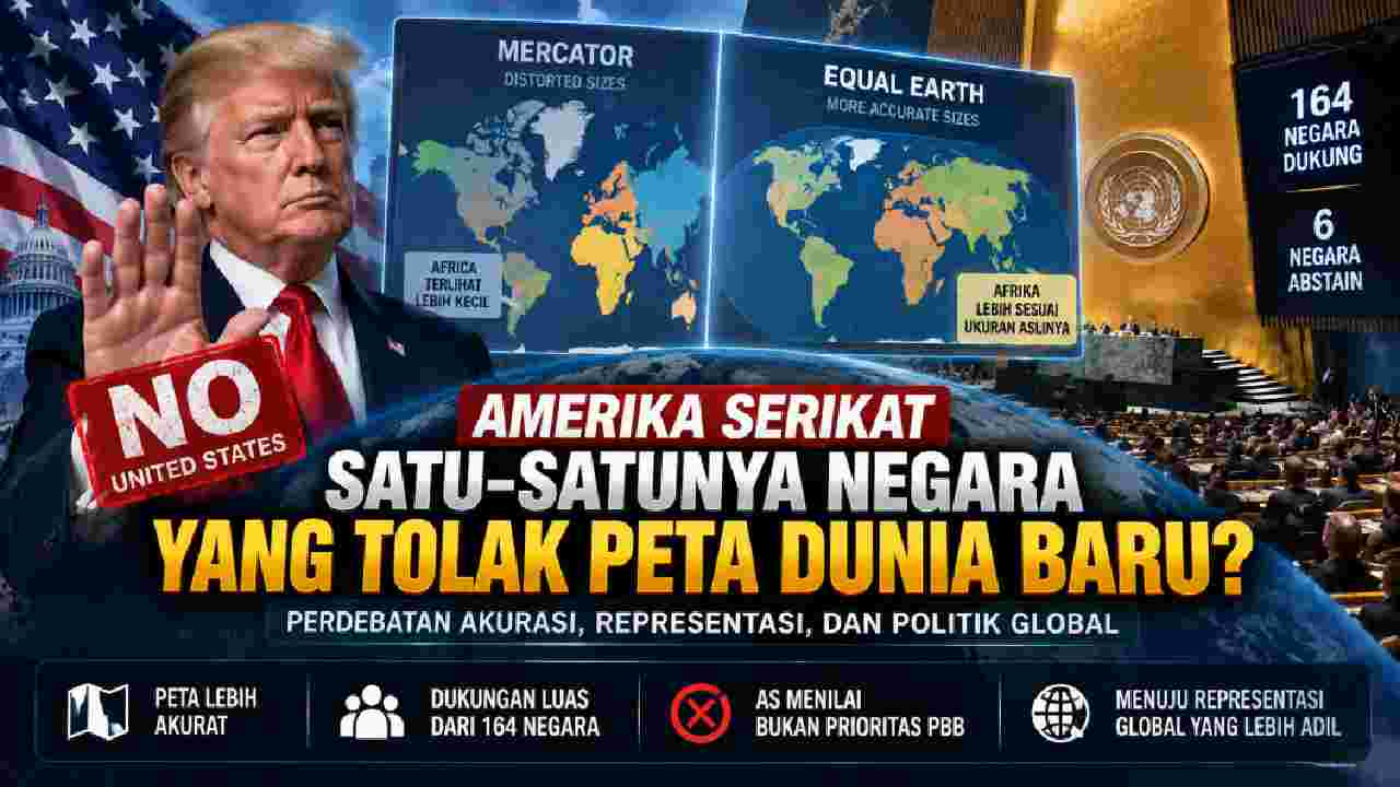 Amerika Serikat Tolak Peta Dunia Baru, Perdebatan Akurasi Global Menguat