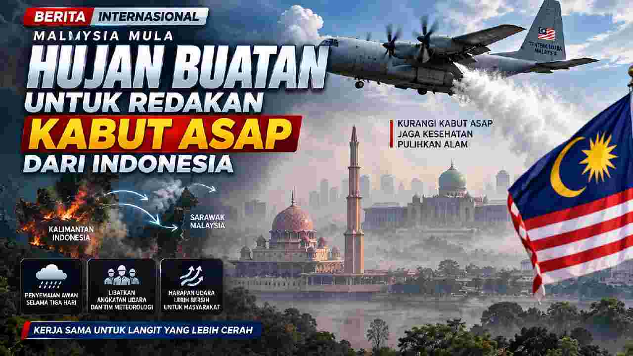 Malaysia Gelar Hujan Buatan Saat Kabut Asap Kalimantan Memburuk