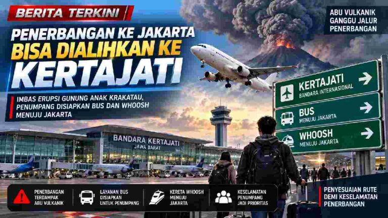 Penerbangan ke Jakarta Bisa Dialihkan ke Kertajati akibat Abu Vulkanik