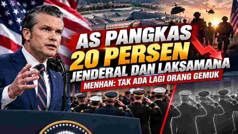 AS Pangkas 20 Persen Jenderal, Hegseth Dorong Standar Militer Baru