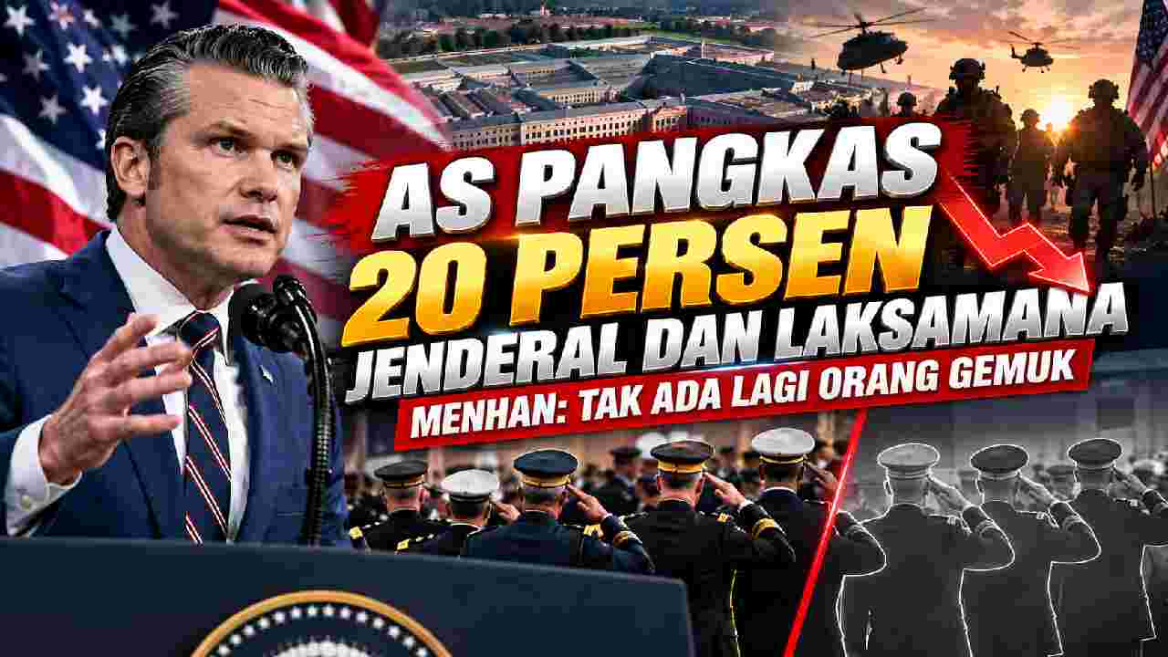 AS Pangkas 20 Persen Jenderal, Hegseth Dorong Standar Militer Baru