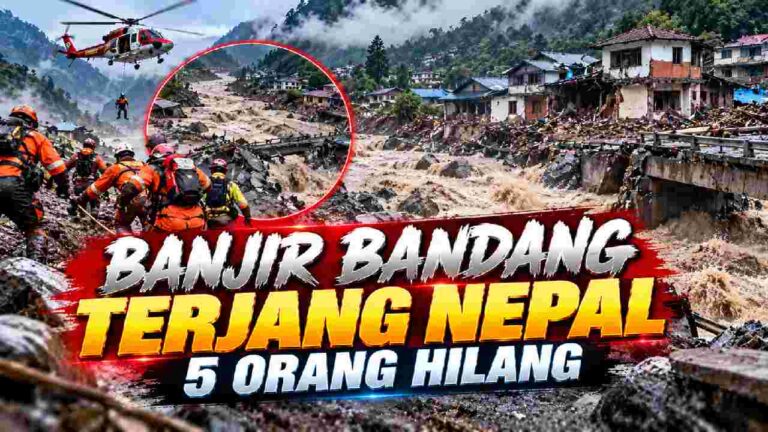 Banjir Bandang Terjang Nepal, Lima Orang Hilang dan Puluhan Rumah Rusak