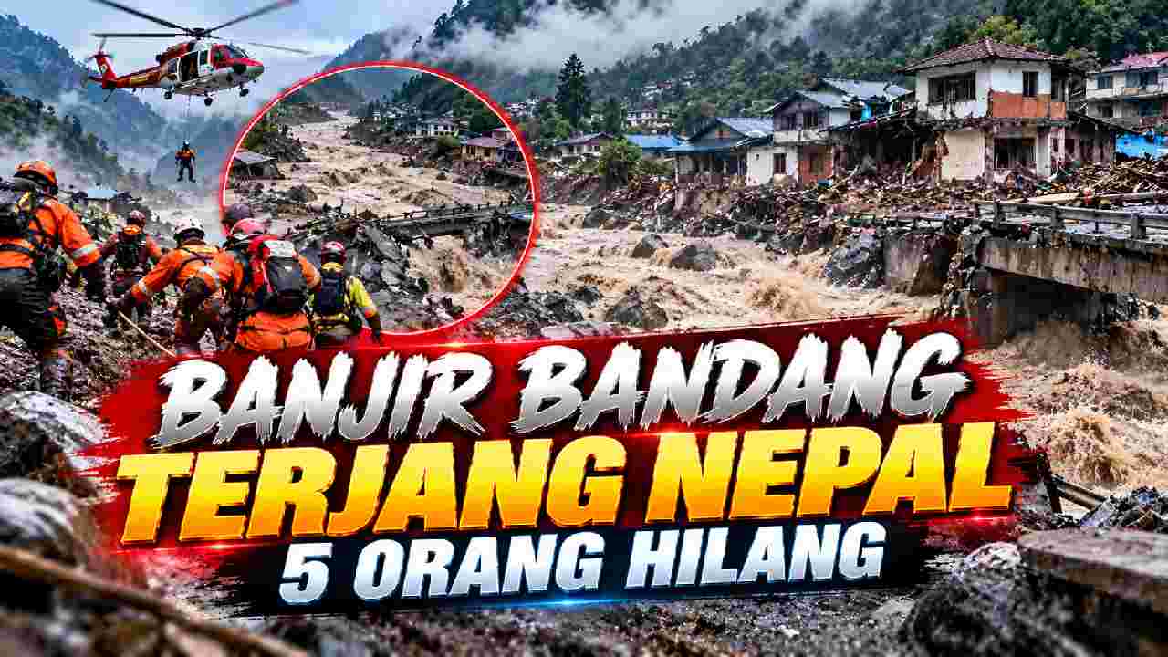 Banjir Bandang Terjang Nepal, Lima Orang Hilang dan Puluhan Rumah Rusak
