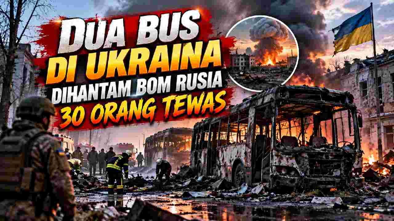 Dua Bus di Kramatorsk Dihantam Bom, 30 Orang Tewas