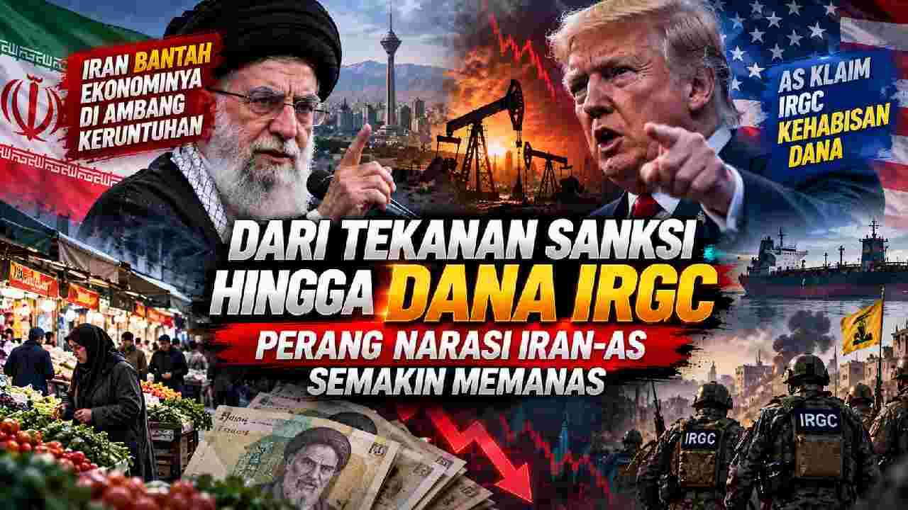 Iran Bantah Ekonomi di Ambang Keruntuhan, AS Klaim Dana IRGC Semakin Tertekan