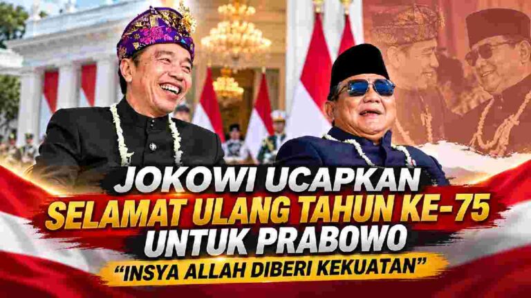 Jokowi Beri Ucapan Hangat untuk Prabowo di Ulang Tahun ke-75