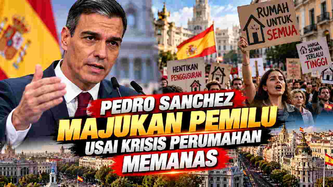 Pedro Sanchez Majukan Pemilu Spanyol Saat Krisis Perumahan Memanas