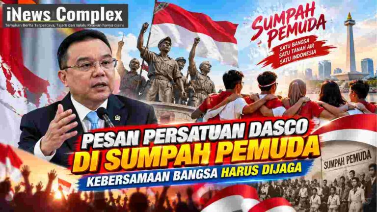 Pesan Persatuan Dasco di Sumpah Pemuda, Kebersamaan Bangsa Harus Dijaga