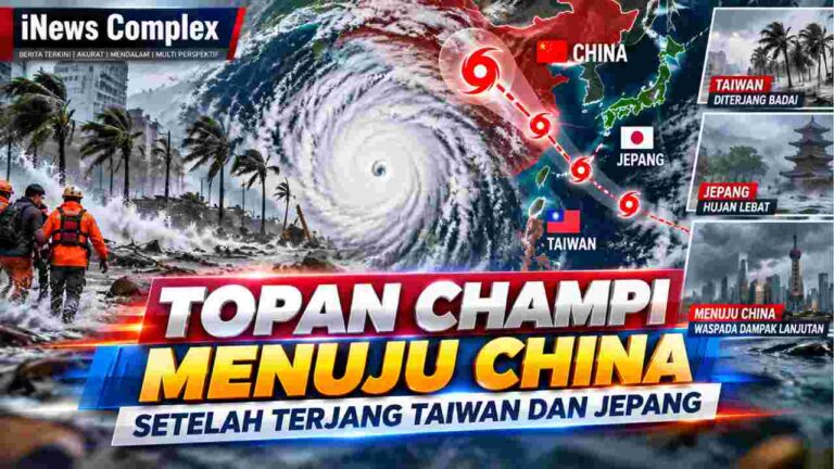 Topan Champi Menuju China Setelah Terjang Taiwan dan Jepang
